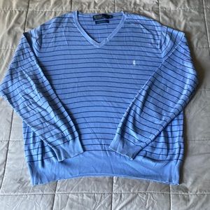 Mens v-neck Polo sweater